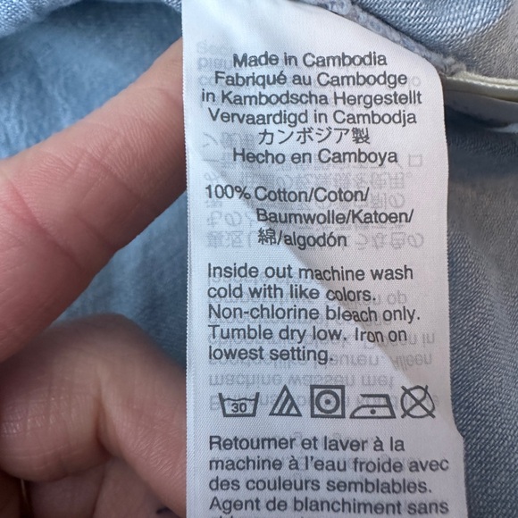 New madewell chambray button down shirt - Picture 4 of 6